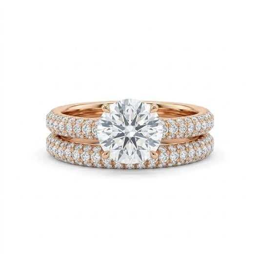 Gold ring 18k with Lab-Grown Diamond
