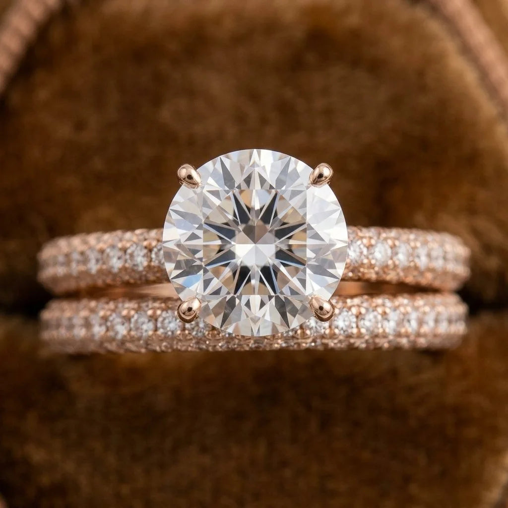 Gold ring 18k with Lab-Grown Diamond
